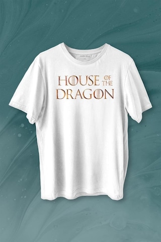 House Of The Dragon Logo Targaryen Baskılı Tişört Unisex T-shirt 001