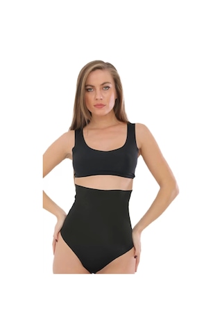 Lazer Kesim Yüksek Bel Slip Korse Ten