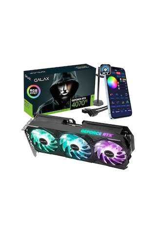 Galax NVIDIA Geforce RTX 4070 Ti EX Gamer V2 GLX-47IOM7MD7ADT 12 GB GDDR6X 192 Bit Ekran Kartı