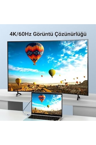 Usb 3.1 Type-c Pd 100w 5a 10gbps 4k 60hz Destekli Kablo 2 Metre