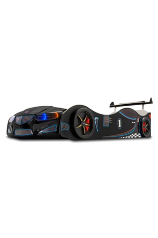 Gt2 - Arabalı Yatak - Araba Yatak, Işıklı, Siyah Tek Kişilik