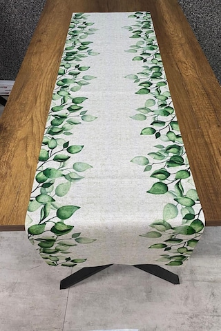 Okaliptus Desenli Runner 40x140 Cm Renkli