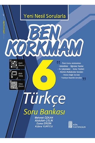 Ata 6.sınıf Yeni Nesil Sorularla Ben Korkmam Türkçe + Süper Set