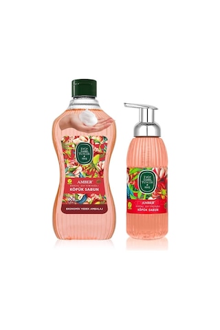 Eyüp Sabri Tuncer Amber Doğal Zeytinyağlı Köpük Sabun 1.5 Lt+500 Ml X 4 Set
