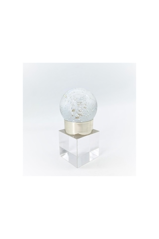 Crearthome Dekoratif Aksesuar Küçük Boy Kristal Küre Gümüş Fa59G