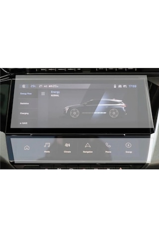 Peugeot 308 Gt - Gt Line Multimedya Ekran Koruyucu- Kırılmaz Şeffaf Nano Teknoloji