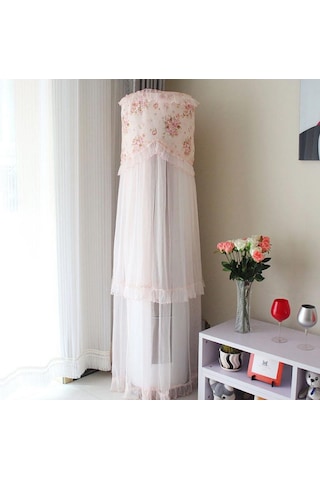 Suntek Silindirik Klima Kapağı Sevimli Dantel Dolap Kapağı