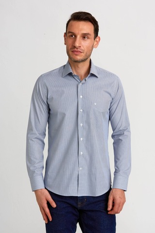 Bisse Erkek Regular Fit Klasik Gömlek Lacivert Gm23k232013 D39 Lacivert