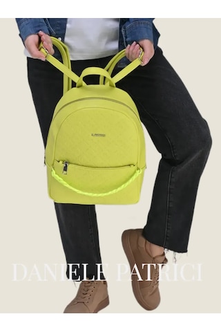 Daniele Patrici Şehir A5 Deri Sırt Çantası 210533435 Açık Yeşil