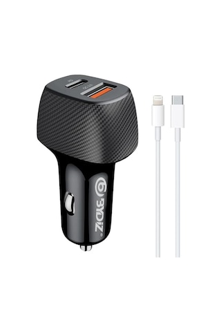 Bydiz By-38l Hızlı Araç Şarj Cihazı 38w Çakmaklık Şarj Aleti Apple İphone 14/13/12/11/pro/max