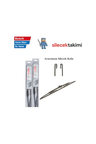 Ford Fusion 2011 Silecek Takımı Ön Bosch Classic Wiper Telli