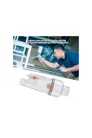 Ximistore9 1/8" Bsp Metal Mini Hava Filtresi - 5 Mikron Yağ Su Ayırıcı, Ruhsatlı Valfli, Sprey Fırçalarını Nemden Korur, Temiz Kuru Hava Sağlar