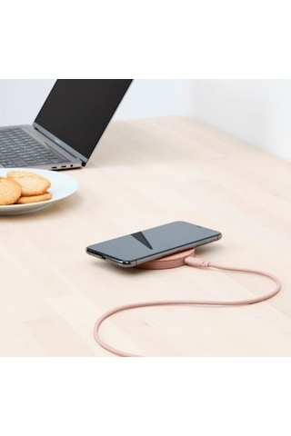 Ikea Nordmärke Kablosuz Şarj Aleti, Pembe, 5 W