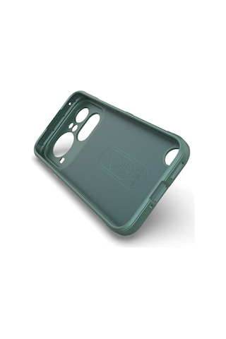 Maks Technology Nothing Phone 4a Pro Kılıf Esnek Tpu Oyuklu Arka Yüzey Tasarımlı Mkst Etnik Silikon Kapak - Koyu Yeş Yeşil