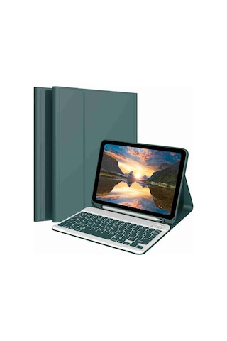 Galaxy Tab A9 Plus Uyumlu X210/x215/x216/x218 Klavyeli Tablet Kılıfı Klavye + Stand