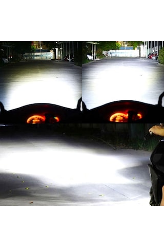 H4 Motosiklet Led Ampul Ve Led Işık 12-24v Beyaz Yüksek Performans Metal Gövde 1500 Lm