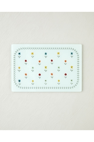 English Home Arnie Cam Kesme Tahtası 20x30 Cm Renkli