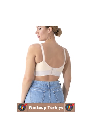 Wintoup İz İç Göstermez Meme Dikleştirici Şekillendirici Çok Şık Rahat Estetik Mideli Toparlayıcı Sütyen Ten