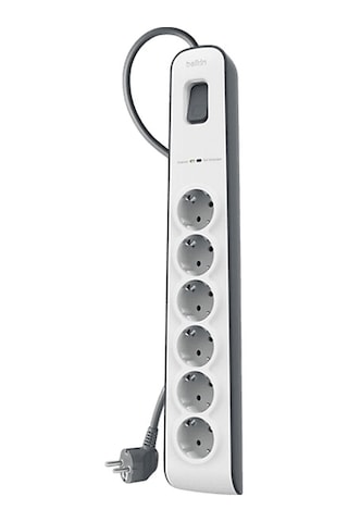 Belkın 6'lı 2 Metre Akım Korumalı Priz Beyaz