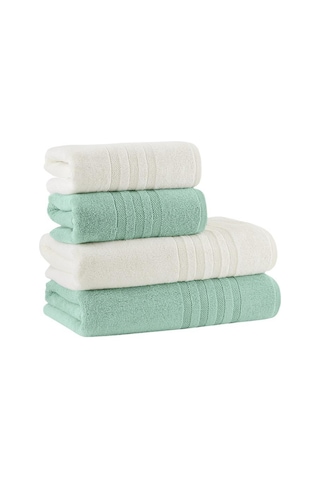 Lavinda 4 Lü Banyo Havlu Seti 70x140 Mint