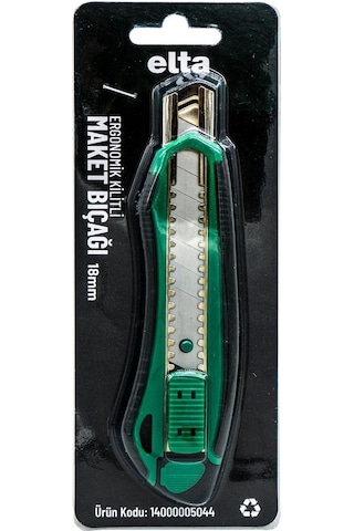 Elta Ergonomik Kilitli Geniş Maket Bıçağı 18 MM