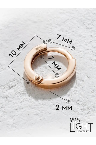 925 Lıght Gümüş Kaplamalı Halka Küpeler 143724656 Altın