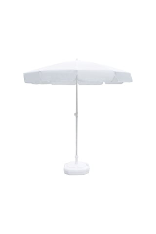 Beyaz Plaj Şemsiyesi 200 Cm, 10 Telli Beyaz