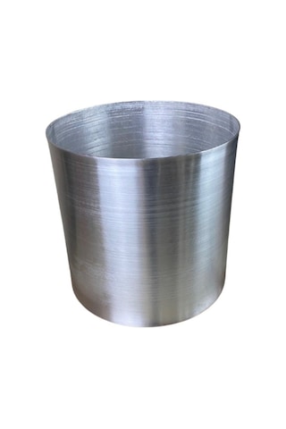 Cihan Çiçekçilik Metalik Galvaniz Saksı 35x35 Paslanmaz Çok Renkli