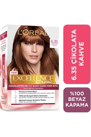 L'Oréal Paris Excellence Creme Saç Boyası - 6.35 Çikolata Kahve