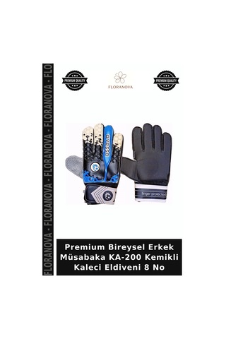Premium Bireysel Erkek Müsabaka Ka-200 Kemikli Kaleci Eldiveni 8 No Çok Renkli