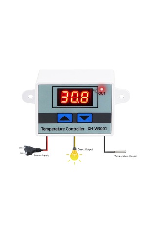 Dijital Sıcaklık Kontrol Termostatı 12v