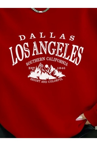 Nnstartshopping Kadın Uzun Kollu Bisiklet Yaka Viskon Iki Iplik Bluz Bordo