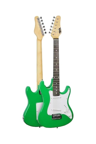 Midex Ceg-36gr 8-12 Yaş Çocuklar İçin Amfili Full 3/4 36 İnç Elektro Gitar Seti Yeşil