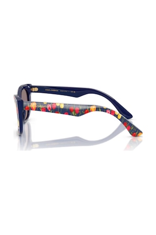 Dolce Gabbana Dx 4427 34357n 49 Çocuk Cat Eye Çok Renkli Kemik Güneş Gözlüğü Çok Renkli