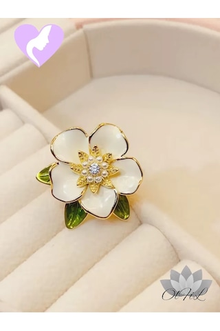 Olfil Broş-mini Çiçek Nazik Çiçeklenme 218504716 Altın Rengi