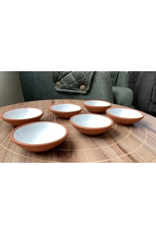Athstore Beyaz Sosluk Reçellik Çerezlik Lokumluk Kase 6 Lı Set Beyaz
