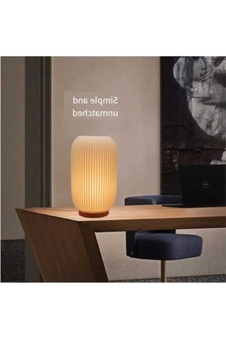 Fastbuy Sanctuary Vault Gece Lambası İçin Yatak Başı Lambaları, Vintage Çizgili Esinti B S7rl8j, Açık Sarı, Estetik Aydınlat Açık Sarı