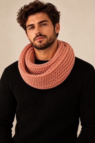 Boldy Örme Boyunluk Triko Atkı Somon Unisex (528295206)
