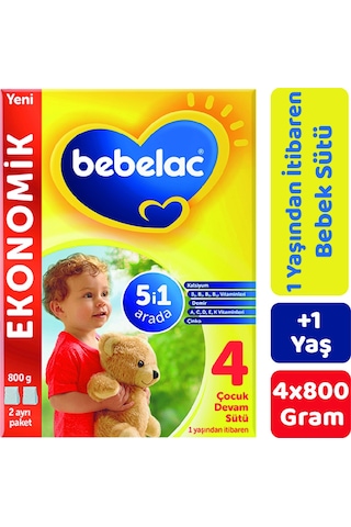 Bebelac 4 Devam Sütü 800 G 4 Adet