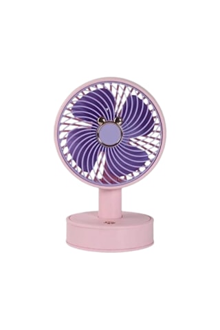 Aker İLT F-08 Pembe Mini Masa Fan Vantilatör