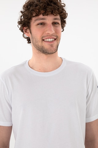 U.S. Polo Assn. Erkek Regular Fit Bisiklet Yaka Beyaz Basic Tişört 50305985-VR013
