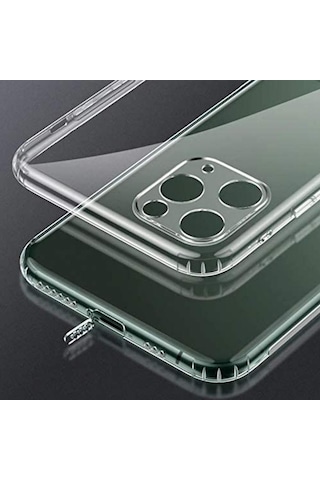 Apple Uyumlu iPhone 14 Pro Max Kamera Korumalı Soket 3D Şeffaf Kılıf
