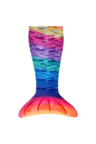 Kuaki Mermaids Deniz Kızı Kostümlü Tv Battaniyesi Rainbow Çok Renkli