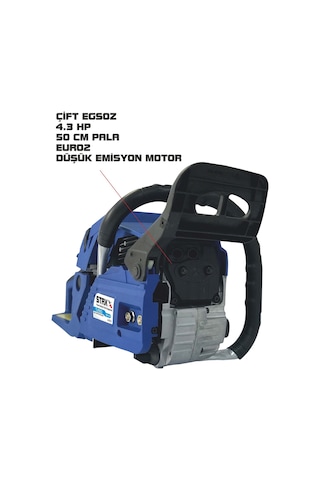 Staxx Turbo 650 Benzinli Ağaç Kesme Bıçkı Testeresi 52cc 4.3hp