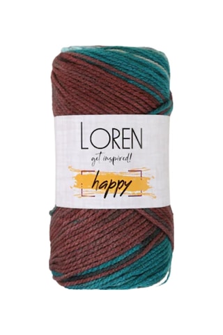 Loren Happy Ebruli El Örgü İpi Renk Kodu : Rh018