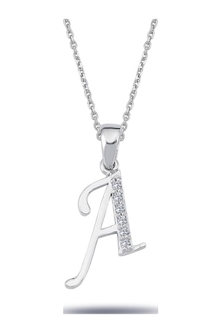 Lova Pırlanta A Harfi Kolye - 2080003