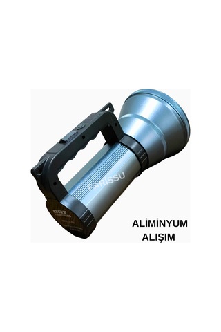 200w Led Şarjlı Kamp Feneri & El Feneri 8800 Mah 3 Işık Modlu Powerbank Özellikli Siyah