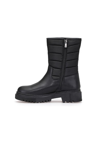 M.p 252-6220zn Kadın Düz Bot Siyah Siyah