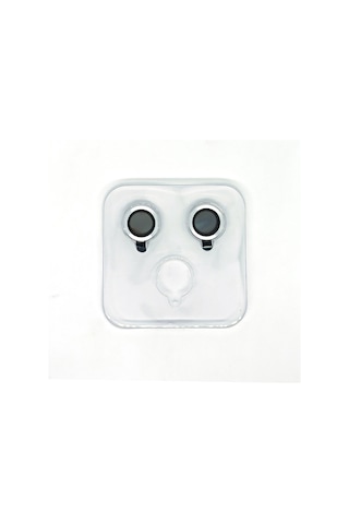 iPhone 13 Uyumlu Mercek Lens Kamera Koruyucu Gri