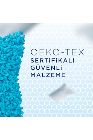 Ayarlanabilir Hafızalı Ortopedik Yastık Çift Yüzey - Serinletici Ve Bambu Kumaş Boyun Destekli Beyaz